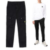 Stone Island Men's Woven Patch Cargo Pants Black 7715303L1 V0129 142726896 [P]