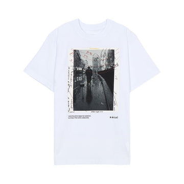 Sacai Men's Short Sleeve T-Shirt 250919S 101 142729408