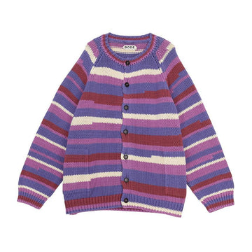 Bode MRS24KT028 PURPLE Men's Cardigan 142729514