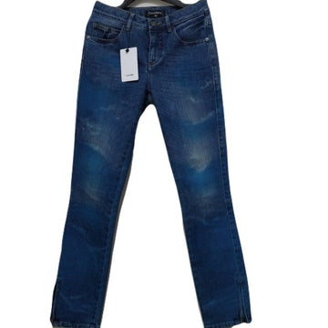 CHANEL Denim Women's CC Logo Gradient Pants 34 P55667 142732508