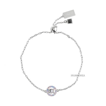 Coach Women's Signature Multi Crystal Slider C9352 SILVER BLUE 37223487