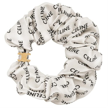 Celine Scrunchie Silk/Denim - Gold Finished Brass 83734387