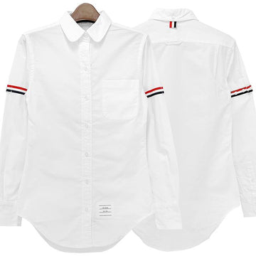 Thom Browne 25FW Women's Three-Striped Arm Band Oxford Classic Shirt 142766215