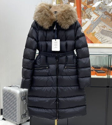 MONCLER ボエディック ダウンロングコート ブラック 142772546