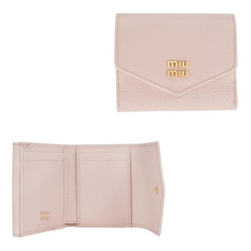 Miu Miu Small Capra Leather Wallet with Metal Logo Lettering 5MH043 ADT7 F0LOZ 142785075