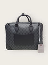 GUCCI ブラック GG エンブレム ミディアム ブリーフケース 142785292 [P]