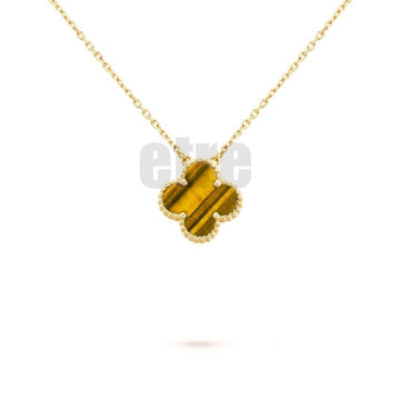 Van Cleef & Arpels Vintage Alhambra Pendant Necklace Tiger's Eye VCARD38600 142827633
