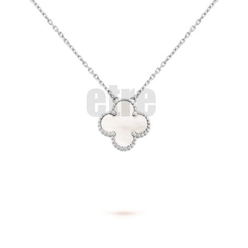 VAN CLEEF & ARPELS アルハンブラ ペンダント ネックレス 18K ホワイトゴールド マザーオブパール VCARF48700 142827635