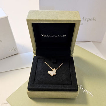 VAN CLEEF & ARPELS アルハンブラ ペンダント ネックレス レディース 18K ホワイトゴールド カルセドニー VCARD34900 142827636