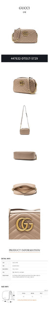 GUCCI GGマーモント スモール マトラッセ ショルダーバッグ 447632 DTD1T 5729 142960592 [P]
