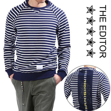 THE EDITOR Editor 6690RC 0149 Stripe Sweatshirt 142961521