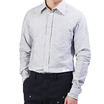 THE EDITOR 1309L8 4814 49 アンカー刺繍ストライプシャツ 142961537