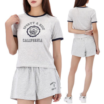 SPORTY & RICH California Emblem Ringer Short Sleeve T-Shirt 142964993