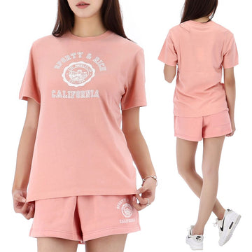 SPORTY & RICH 25SS カリフォルニアエンブレム半袖Tシャツ TO089625508P141 142965003