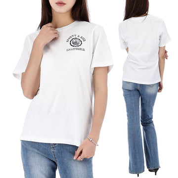 SPORTY & RICH 25SS カリフォルニアエンブレム半袖Tシャツ TO089625508WH01 142965020