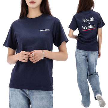 SPORTY & RICH Health Is Wealth Short Sleeve T-Shirt 142965080