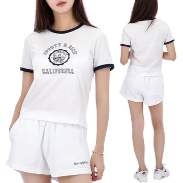 SPORTY & RICH California Emblem Ringer T-Shirt 25SS TO073606205WH01 142965283