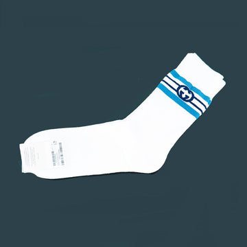 GUCCI GG Logo Jacquard Weiße Herren Socken Baumwolle-Mischung Knöchellang 676824 4G293 9068 142966688