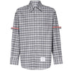 THOM BROWNE クラシックチェックシャツ メッドグレー 035 60449553 [P]