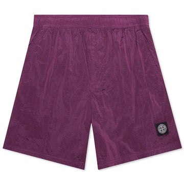 Stone Island Logo Nylon Swim Shorts Purple 1015B0943 V0045 54756015