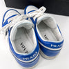 PRADA ダウンタウン レザー スニーカー ホワイト コバルト ブルー (2EE364) 142984120 [P]