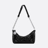 Dior Star Chain Hobo Bag Black Silver Keyring 142995950 [P]