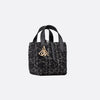 DIOR Toujours Vertikal Nano Tote Bag Schwarz Tweed M911 142996821 [P]