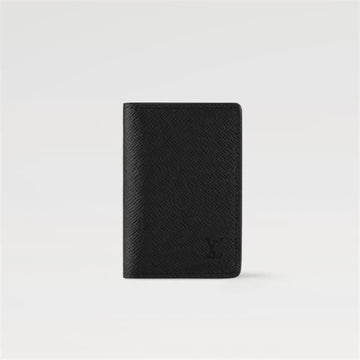 LOUIS VUITTON Pocket Organizer LV Initials Black M30537 143001321 [P]