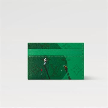 Louis Vuitton Double Card Holder Golf Green M14863 143001329 [P]
