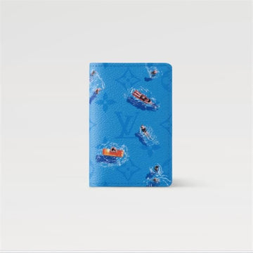 Louis Vuitton Pocket Organizer Blue Lagoon M14881 / Men's Bifold Wallet 143001333 [P]