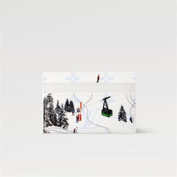 Louis Vuitton Double Card Holder White M14864 143001362 [P]