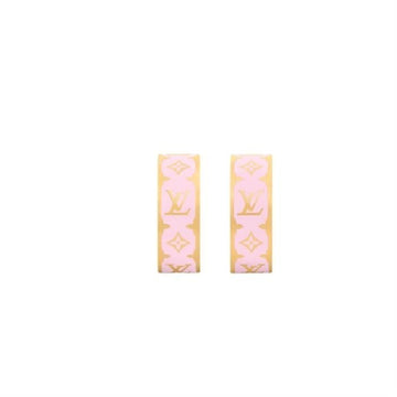 Louis Vuitton NANOGLAM Enamel Earrings Pink M01831 143001404 [P]