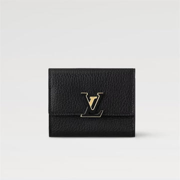 Louis Vuitton Capucines XS Wallet Black M68587 143001426 [P]