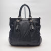 PRADA Nylon Tote Bag Schwarz (Rindslederbesatz) 507-29 143008385 [P]