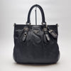 PRADA Nylon Tote Bag Schwarz (Rindslederbesatz) 507-29 143008385 [P]