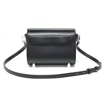 ALEXANDER WANG 205569 ブラック レザー シルバー CHASTITY クラッチ ショルダーバッグ 143014398