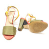 Fendi Multi-color Satin FF Logo Strap Women Sandals 36 143015919 [P]