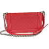 CHANEL Boy Caviar Schultertasche Medium in Rot A67086 143019087 [P]