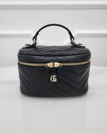 GUCCI GG Marmont Mini Vanity Schwarz 837454 143022427