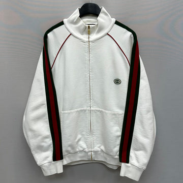 GUCCI ウェブストライプスウェットシャツジップアップ (100 105) 41023395