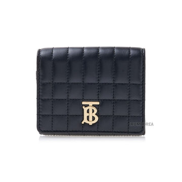 Burberry Lola Compact Wallet QXC A7527 Small Quilted Leather 143035505