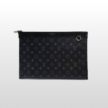 Louis Vuitton Monogram Eclipse Pochette Clutch Black M62291 143065607