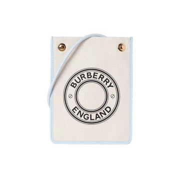 BURBERRY Logo-Grafik Blau Canvas Pouch Crossbody Bag 80401021 143081402