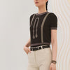 Hermes Coaching Short Sleeve Sweater H5E2653DEDQ38 143107088 [P]