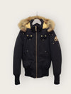 Moose Knuckles Black Gold Fox Fur Ballistic Bomber Padding Jumper 42527941 [P]