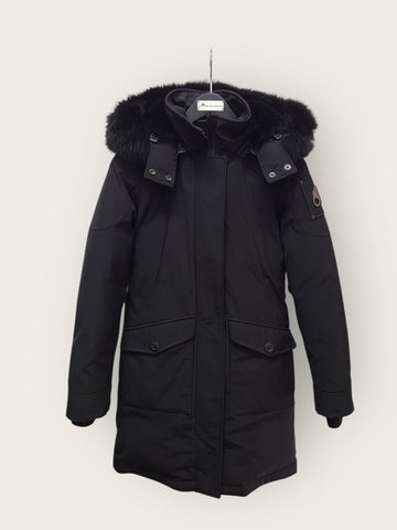 MOOSE KNUCKLES ブラック ブラックフォックスファー Kエディション レディース パディングジャケット 42528760
