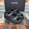 CHANEL Velcro Sandals Black G35927 143109560 [P]