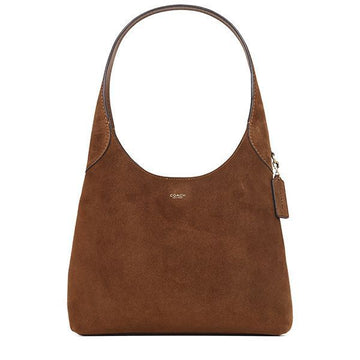COACH Brooklyn Schultertasche in warmbraunem Wildleder 28 CW637 B4WBR 142973405 [P]
