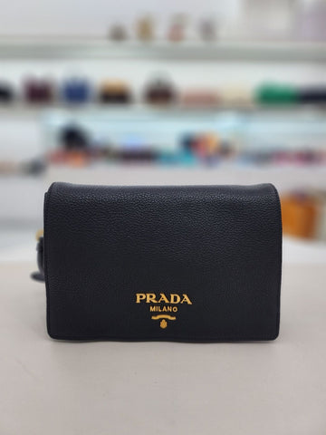 PRADA ダイノ レザー ダブル ストラップ ショルダー クロスバッグ 1BD159 143111675