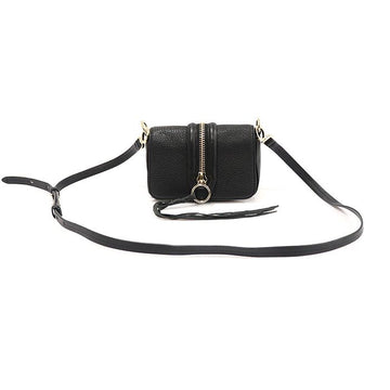 REBECCA MINKOFF Schwarze Leder Mini Mara Crossbody Bag EP40756ETC 143170298